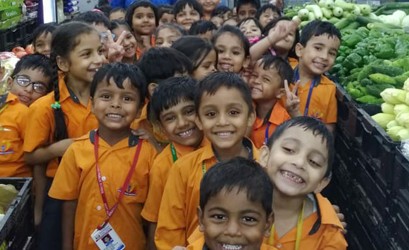 Pre Primary Students visited at Reliance Fresh